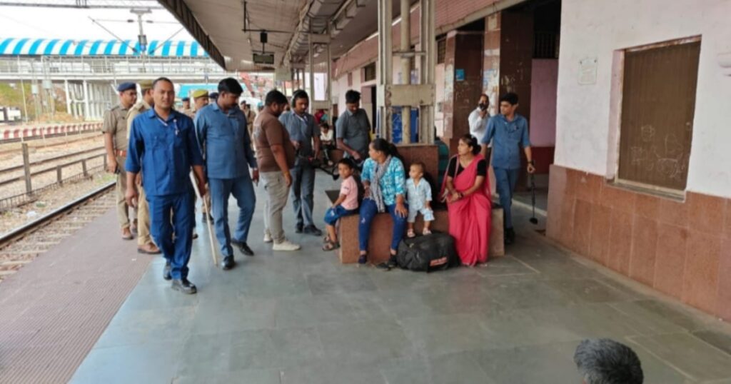 अछनेरा स्टेशन मॉक ड्रिल