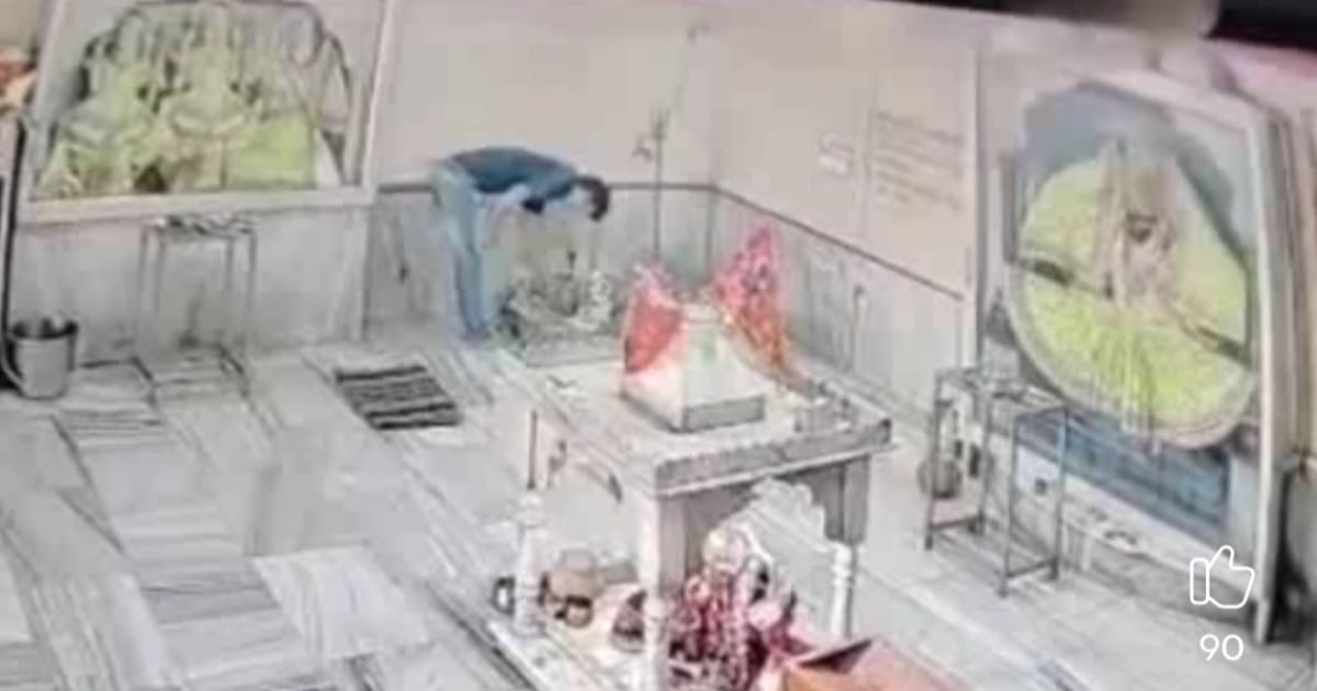 Agra Crime: आगरा मंदिर चोरी CCTV फुटेज
