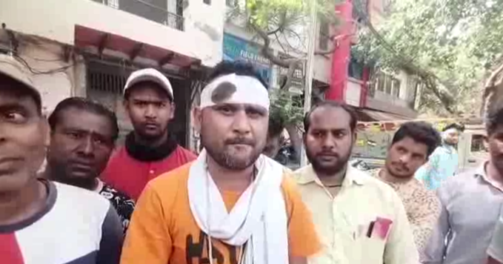 ड्यूटी के दौरान घायल कर्मचारी 