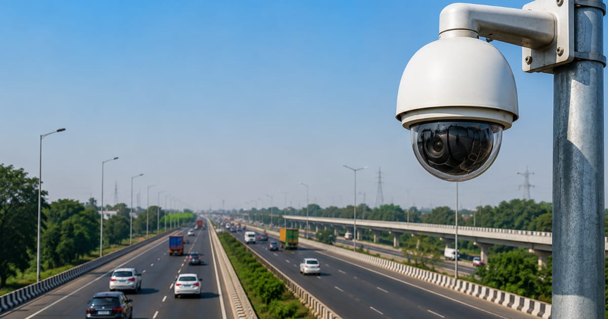 Agra News: दिल्ली-आगरा हाईवे पर CCTV कैमरा