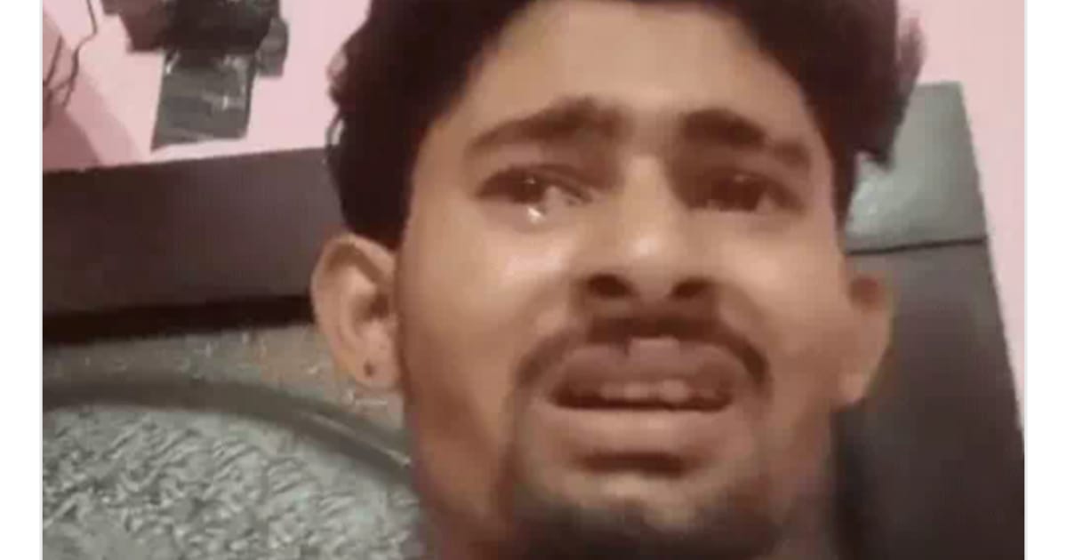 आगरा में युवक का वीडियो