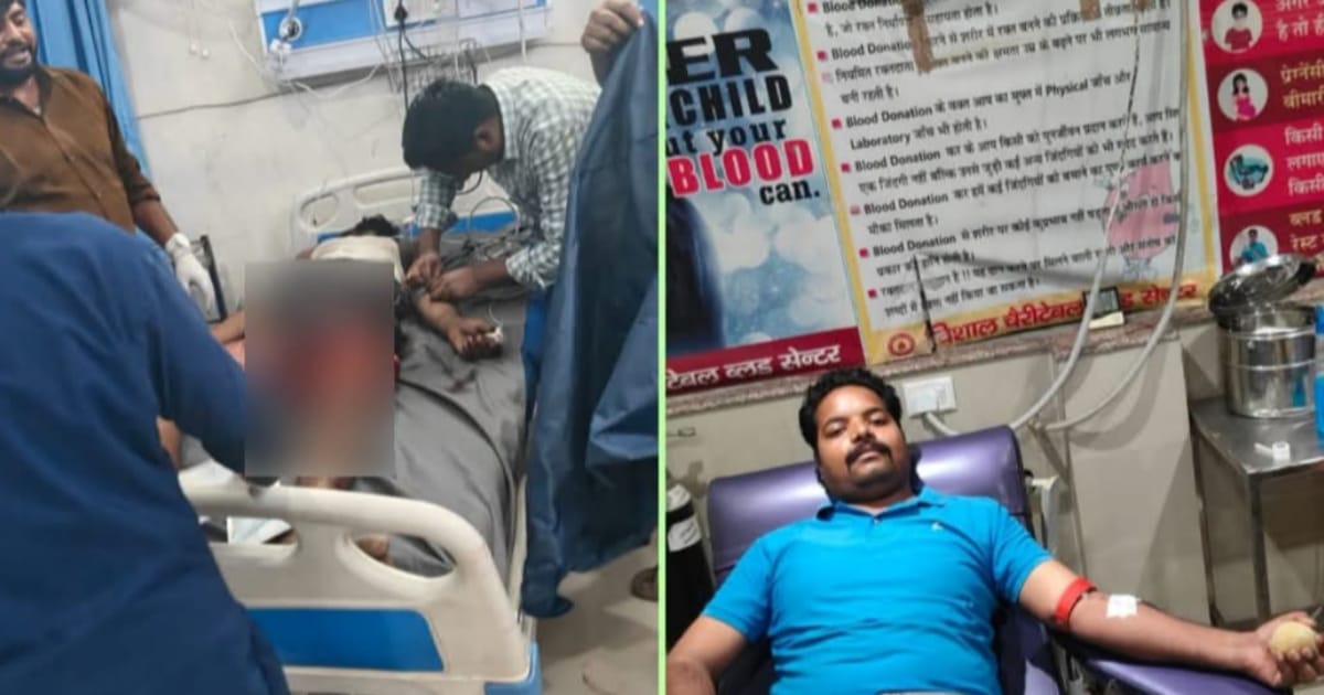आगरा में पुलिस ने बचाई युवक की जान