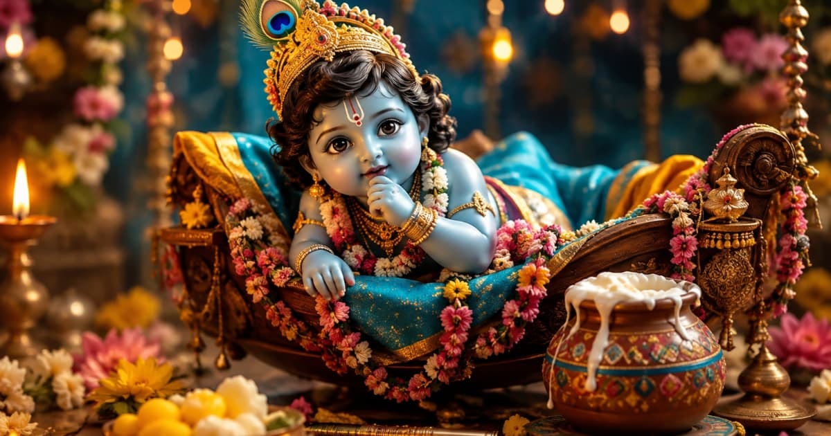 श्रीकृष्ण जन्माष्टमी 2026 पूजा और जन्मोत्सव