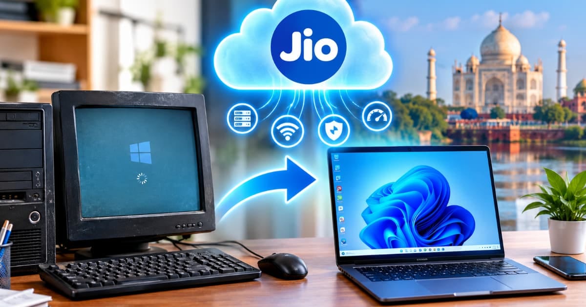 आगरा: JioPC क्लाउड कंप्यूटिंग सर्विस